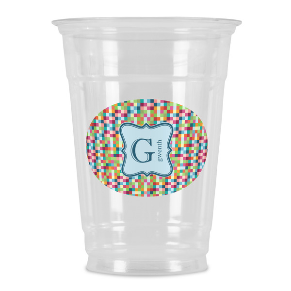 Custom Retro Pixel Squares Party Cups - 16oz (Personalized)