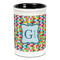 Retro Pixel Squares Ceramic Pencil Holders - Black