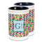 Retro Pixel Squares Ceramic Pencil Holder - Large