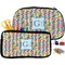Retro Pixel Squares Pencil / School Supplies Bags Small and Medium