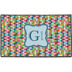 Retro Pixel Squares Door Mat - 60"x36" (Personalized)