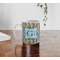 Retro Pixel Squares Personalized Coffee Mug - Lifestyle