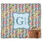Retro Pixel Squares Outdoor Picnic Blanket (Personalized)