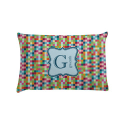 Retro Pixel Squares Pillow Case - Standard (Personalized)