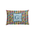 Retro Pixel Squares Pillow Case - Toddler (Personalized)