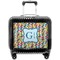 Retro Pixel Squares Pilot Bag Luggage with Wheels