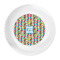 Retro Pixel Squares Plastic Party Dinner Plates - Approval