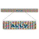 Retro Pixel Squares Plastic Ruler - 12" (Personalized)