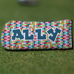 Retro Pixel Squares Blade Putter Cover (Personalized)