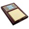Retro Pixel Squares Red Mahogany Sticky Note Holder - Angle
