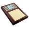 Retro Pixel Squares Red Mahogany Sticky Note Holder (Personalized)