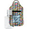 Retro Pixel Squares Sanitizer Holder Keychain - Small with Case