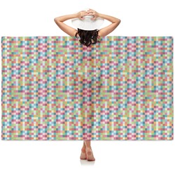 Retro Pixel Squares Sheer Sarong