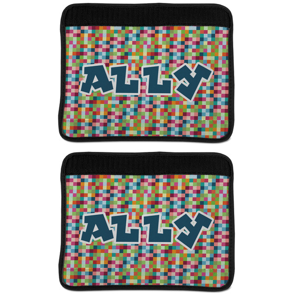 Retro Pixel Squares Seat Belt Cover (APPROVAL Update)