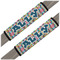Retro Pixel Squares Seat Belt Covers (Set of 2) (Personalized)
