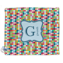 Retro Pixel Squares Security Blanket - Single Sided (Personalized)