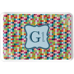 Retro Pixel Squares Serving Tray (Personalized)