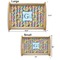Retro Pixel Squares Serving Tray Wood Sizes