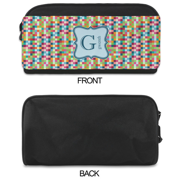 Retro Pixel Squares Shoe Bags - APPROVAL