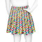 Retro Pixel Squares Skater Skirt - Back
