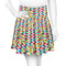 Retro Pixel Squares Skater Skirt - Large