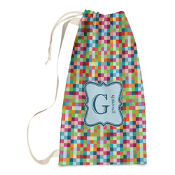 Retro Pixel Squares Laundry Bags - Small (Personalized)