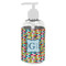 Retro Pixel Squares Plastic Soap / Lotion Dispenser (8 oz - Small - White) (Personalized)
