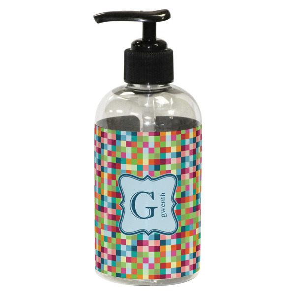 Retro Pixel Squares Small Soap/Lotion Bottle