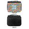 Retro Pixel Squares Small Travel Bag - APPROVAL