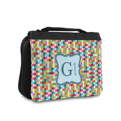 Retro Pixel Squares Toiletry Bag - Small (Personalized)