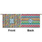 Retro Pixel Squares Small Zipper Pouch Approval (Front and Back)