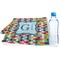 Retro Pixel Squares Sports & Fitness Towel (Personalized)
