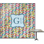 Retro Pixel Squares Square Table Top (Personalized)
