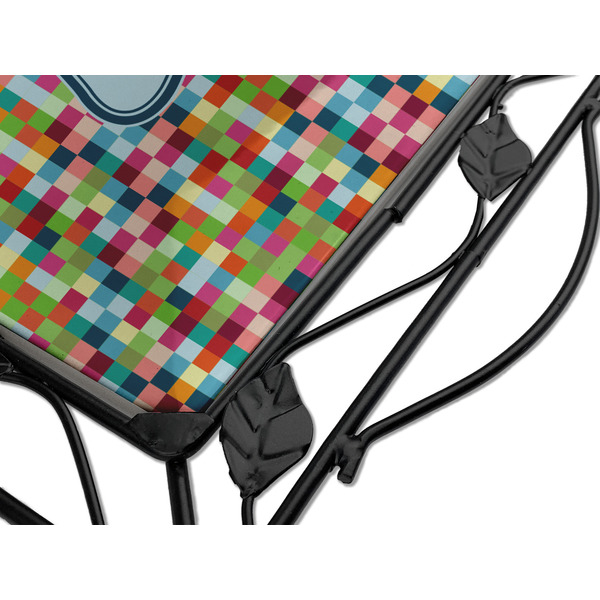 Retro Pixel Squares Square Trivet - Detail