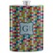 Retro Pixel Squares Stainless Steel Flask