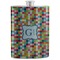 Retro Pixel Squares Stainless Steel Flask (Personalized)