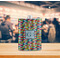 Retro Pixel Squares Stainless Steel Flask - LIFESTYLE 2