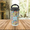 Retro Pixel Squares Stainless Steel Travel Cup Lifestyle