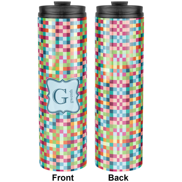 Retro Pixel Squares Stainless Steel Tumbler 20 Oz - Approval