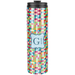 Retro Pixel Squares Stainless Steel Skinny Tumbler - 20 oz (Personalized)