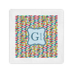 Retro Pixel Squares Cocktail Napkins (Personalized)