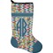 Retro Pixel Squares Holiday Stocking - Neoprene (Personalized)