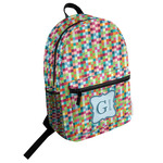 Retro Pixel Squares Student Backpack (Personalized)