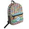 Retro Pixel Squares Student Backpack Front