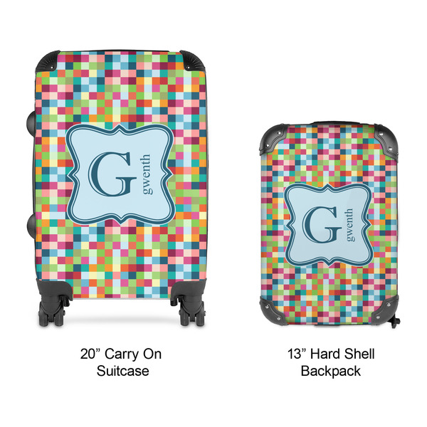 Retro Pixel Squares Suitcase Set 4 - APPROVAL
