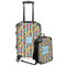 Retro Pixel Squares Suitcase Set 4 - MAIN