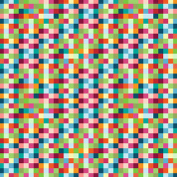 Retro Pixel Squares Fabric by the Yard