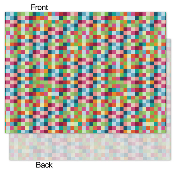 Retro Pixel Squares Tissue Paper - Heavyweight - Medium - Front & Back