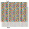 Retro Pixel Squares Tissue Paper - Lightweight - Large - Front & Back
