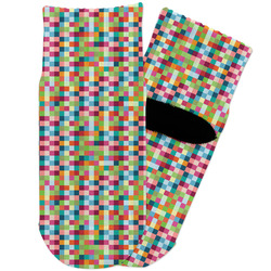 Retro Pixel Squares Toddler Ankle Socks
